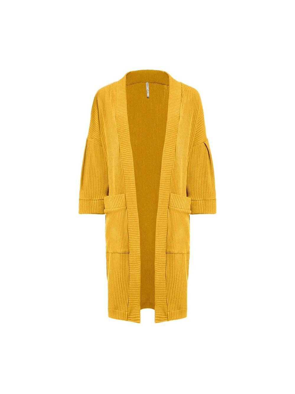 Melow by Melissa Bolduc Zeus Mustard Long Cardigan Size Small